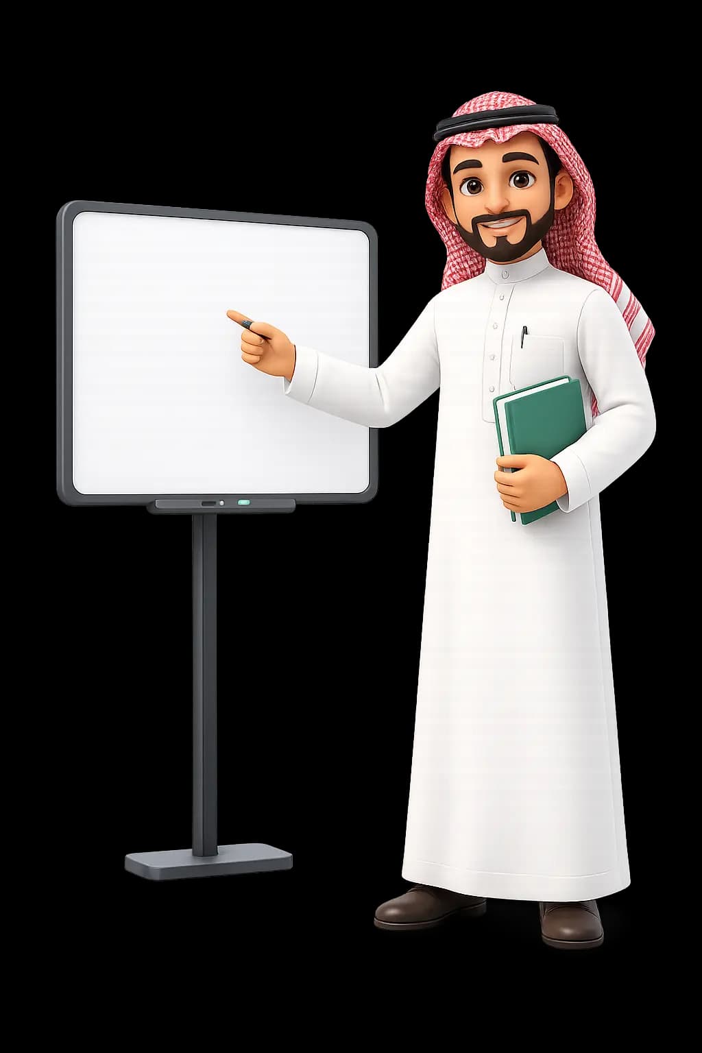 شخصية ثلاثية الأبعاد لمعلم سعودي